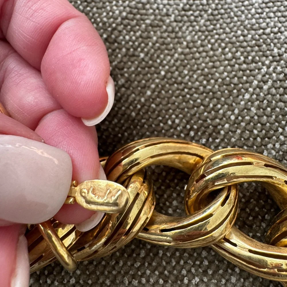 Vaubel Chunky Gold Plated Chain Bracelet - Picture 3 of 7